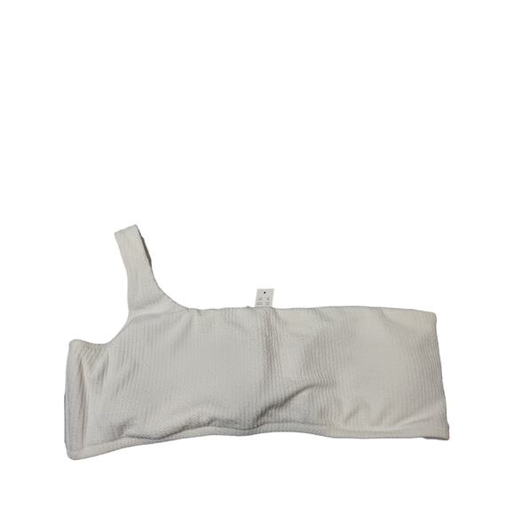 J. Crew Swim Textured One Shoulder Bikini Top Size 2X Beach Pool Vacation Travel - Picture 1 of 5